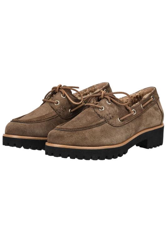Paul Green Halbschuhe Veloursleder Erde Warmfutter