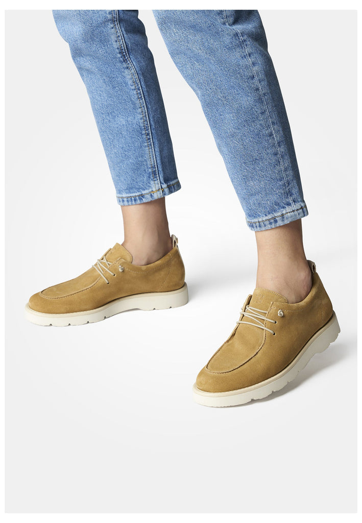 Paul Green Halbschuhe Veloursleder Hellbraun