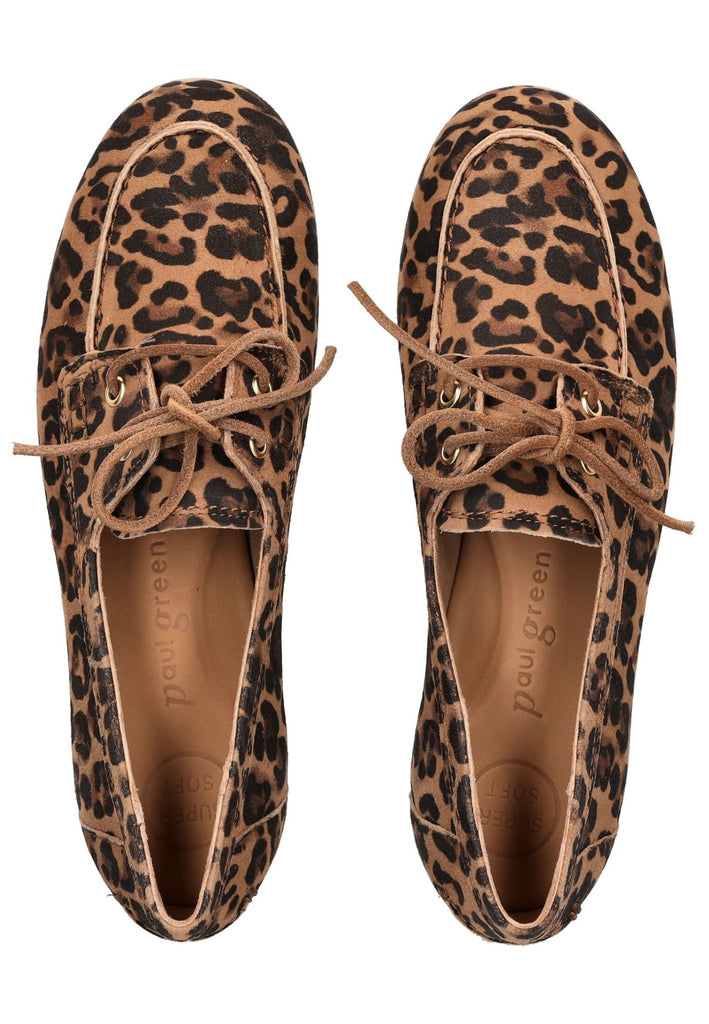 Paul Green Halbschuhe Veloursleder Leopard