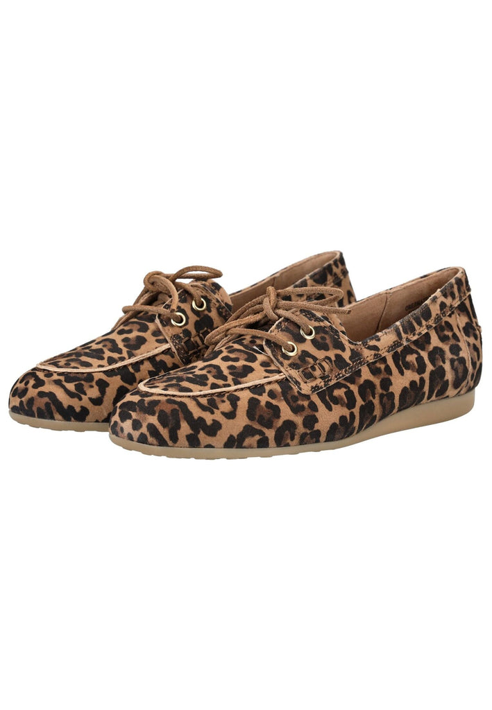Paul Green Halbschuhe Veloursleder Leopard