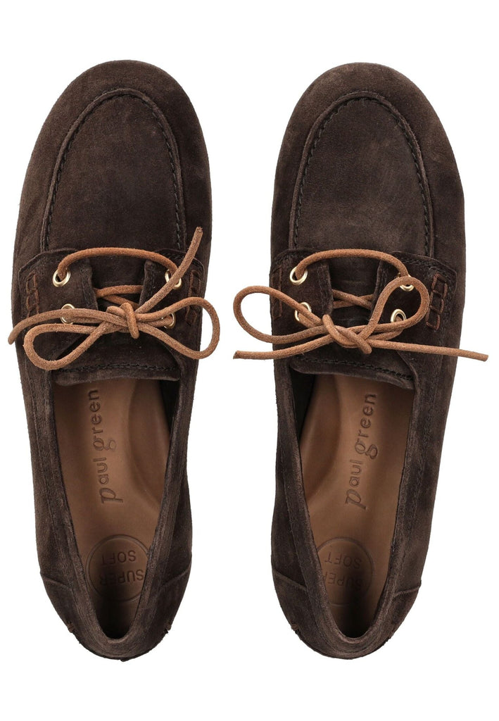 Paul Green Halbschuhe Veloursleder Mocca