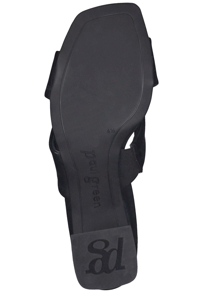 Paul Green Pantoletten Glattleder Schwarz