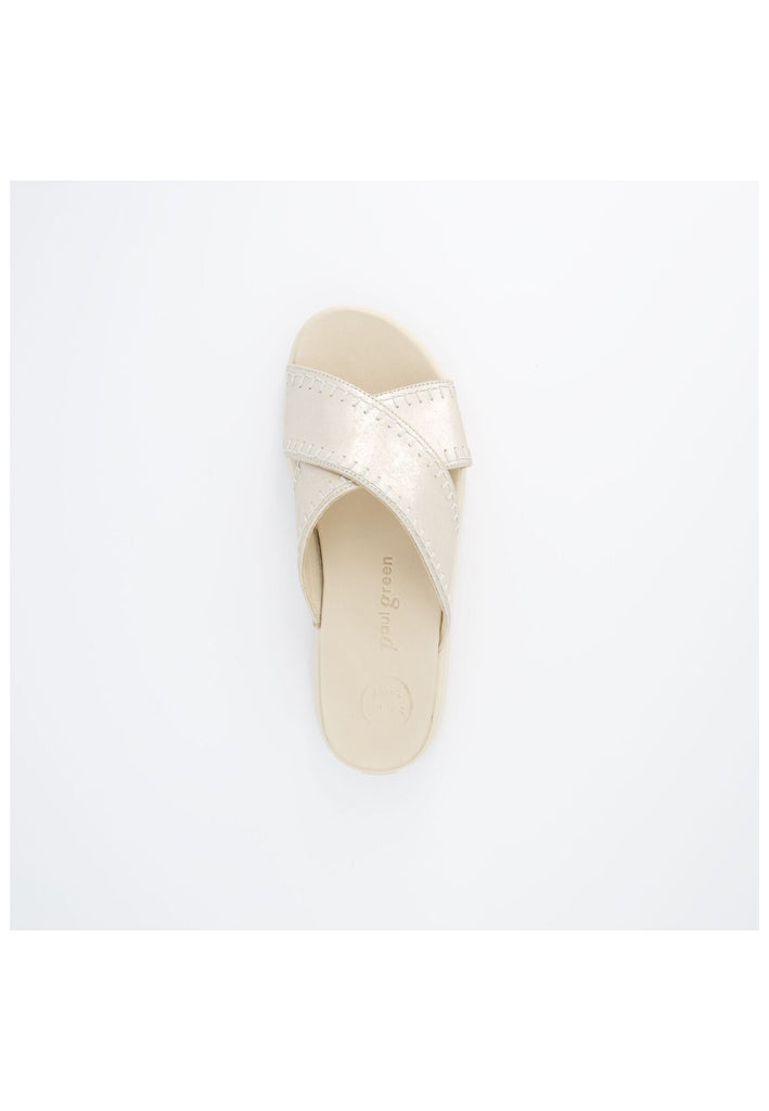 Paul Green Pantoletten Leder Platin