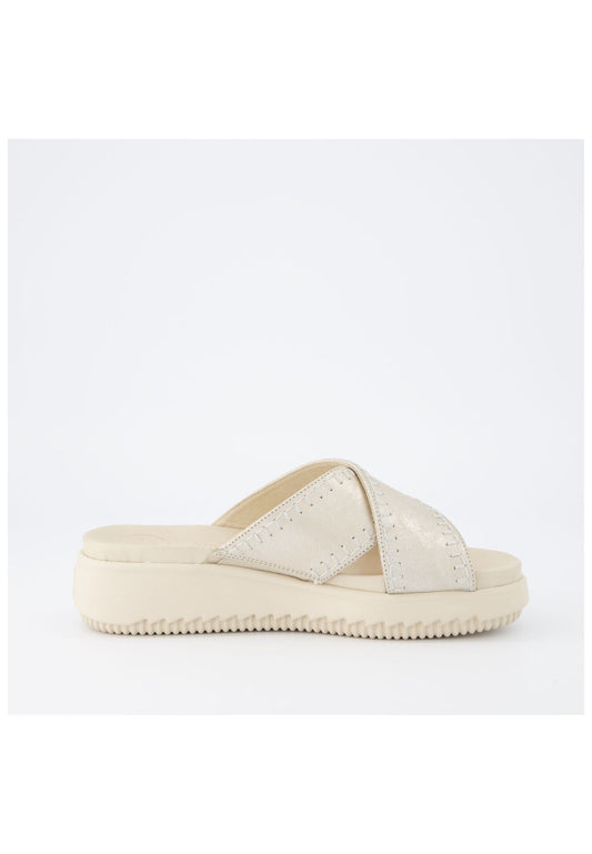 Paul Green Pantoletten Leder Platin