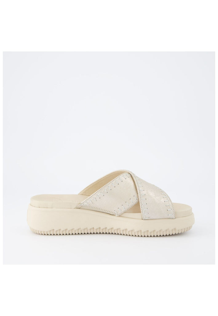 Paul Green Pantoletten Leder Platin