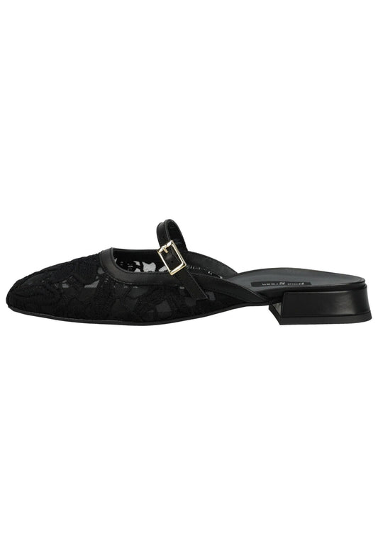 Paul Green Pantoletten Leder/Textil Black