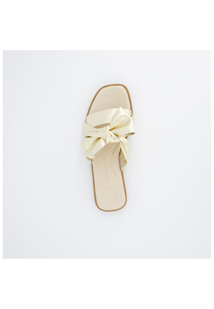 Paul Green Pantoletten Lederimitat Platin