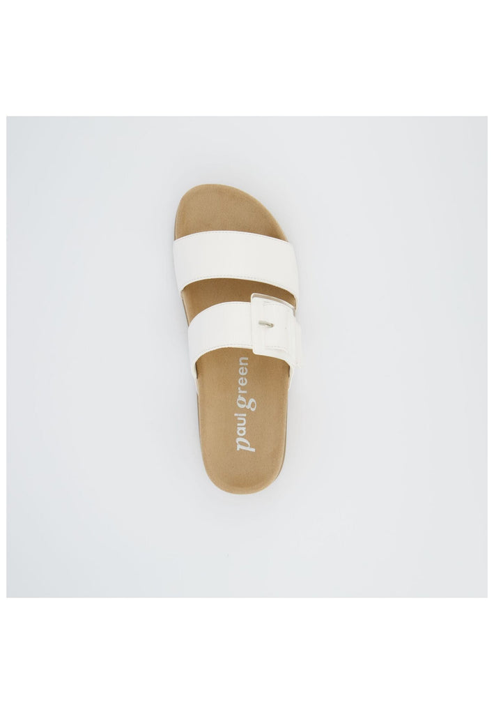 Paul Green Pantoletten Lederimitat Weiß