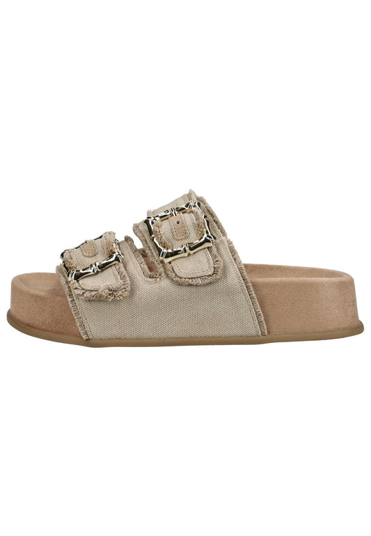 Paul Green Pantoletten Textil Beige