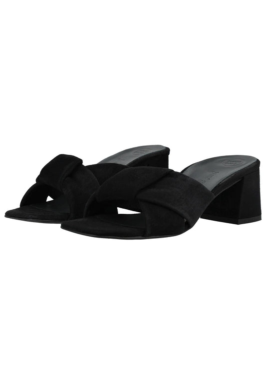 Paul Green Pantoletten Veloursleder Black