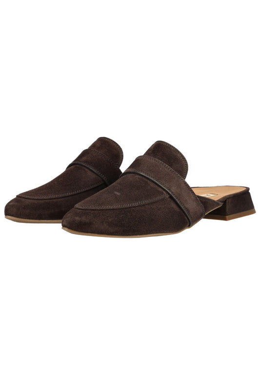 Paul Green Pantoletten Veloursleder Moro