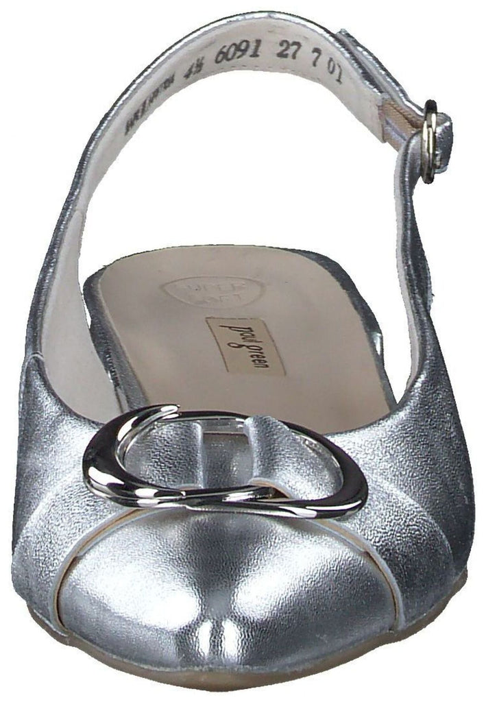 Paul Green Pumps Leder Metallic Silver