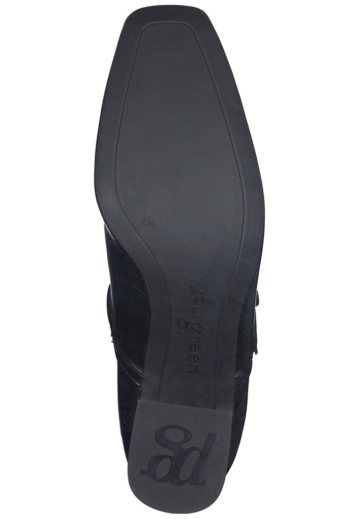 Paul Green Pumps Lederimitat Schwarz Lack