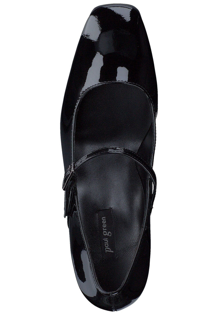 Paul Green Pumps Lederimitat Schwarz Lack