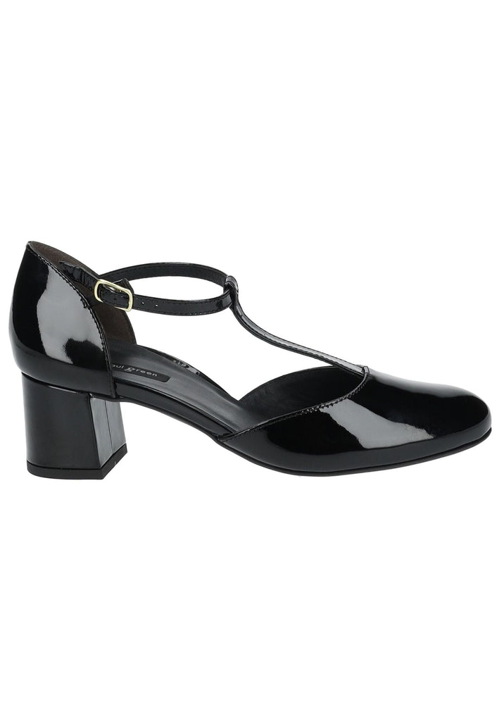 Paul Green Pumps Lederimitat Schwarz Lack