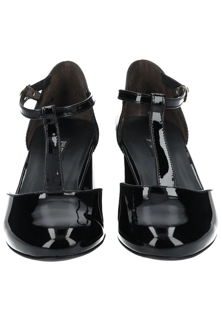 Paul Green Pumps Lederimitat Schwarz Lack