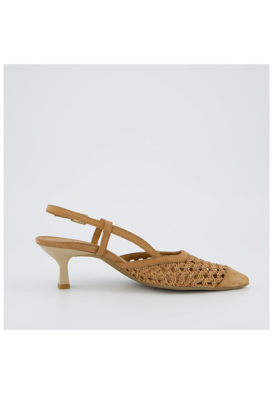 Paul Green Pumps Nubukleder/Textil Braun