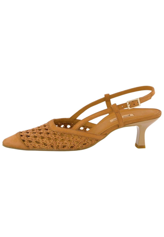 Paul Green Pumps Nubukleder/Textil Braun