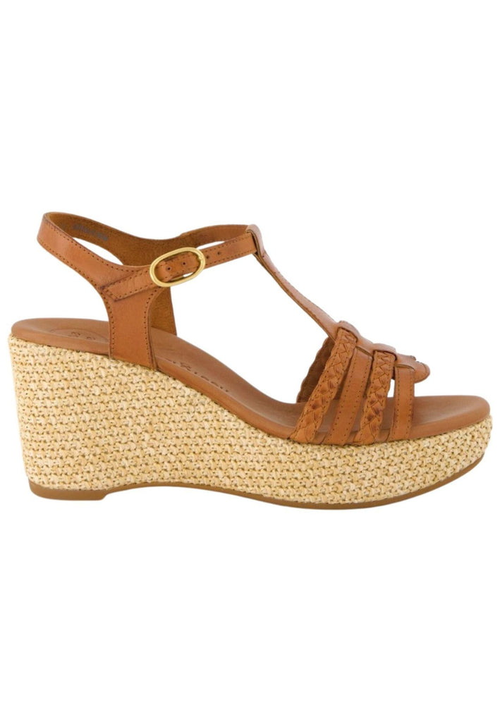 Paul Green Sandalen Glattleder Cognac