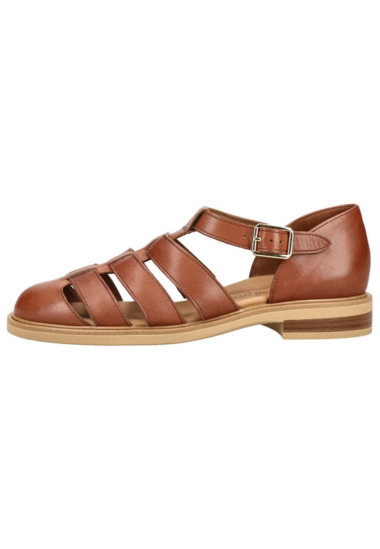 Paul Green Sandalen Glattleder Cognac