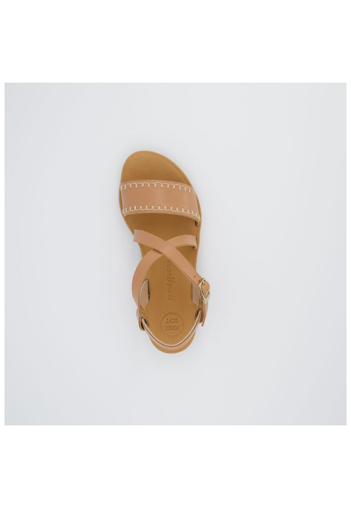 Paul Green Sandalen Glattleder Hellbraun