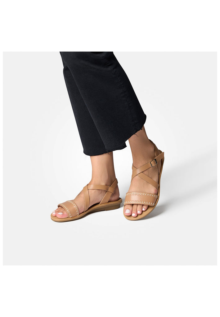 Paul Green Sandalen Glattleder Hellbraun