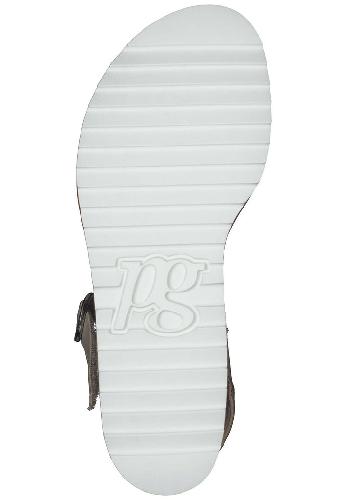Paul Green Sandalen Glattleder Khaki
