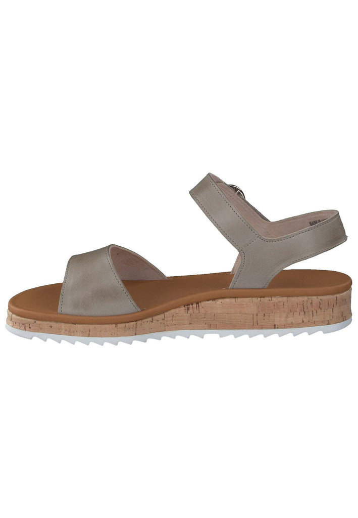 Paul Green Sandalen Glattleder Khaki