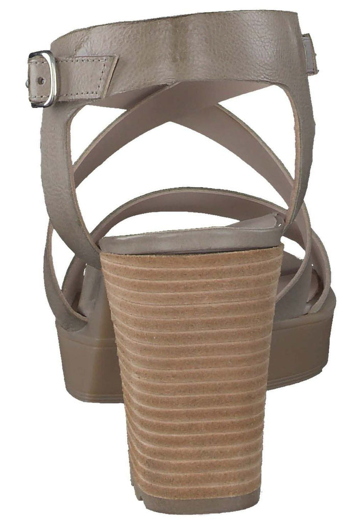 Paul Green Sandalen Glattleder Khaki