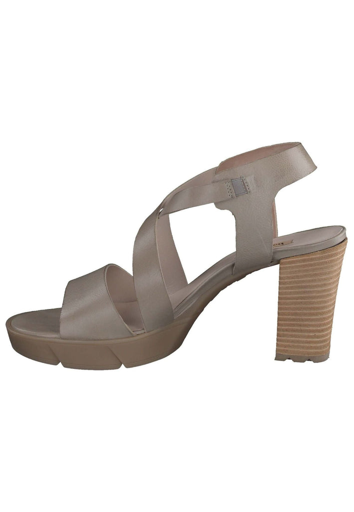 Paul Green Sandalen Glattleder Khaki