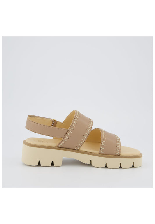 Paul Green Sandalen Glattleder Mittelbraun