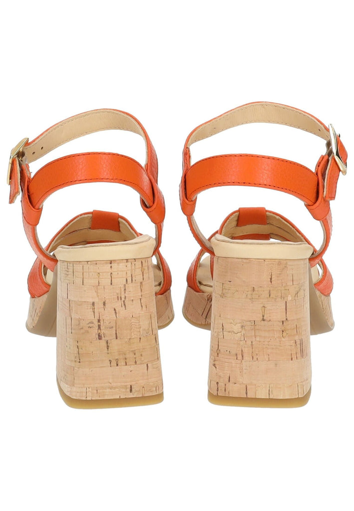 Paul Green Sandalen Glattleder Orange