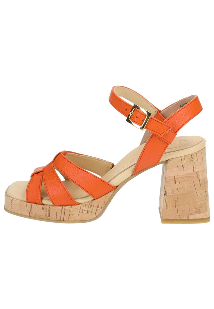 Paul Green Sandalen Glattleder Orange