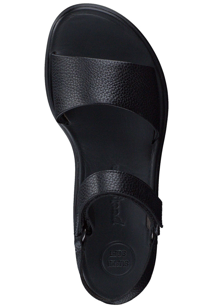 Paul Green Sandalen Glattleder Schwarz