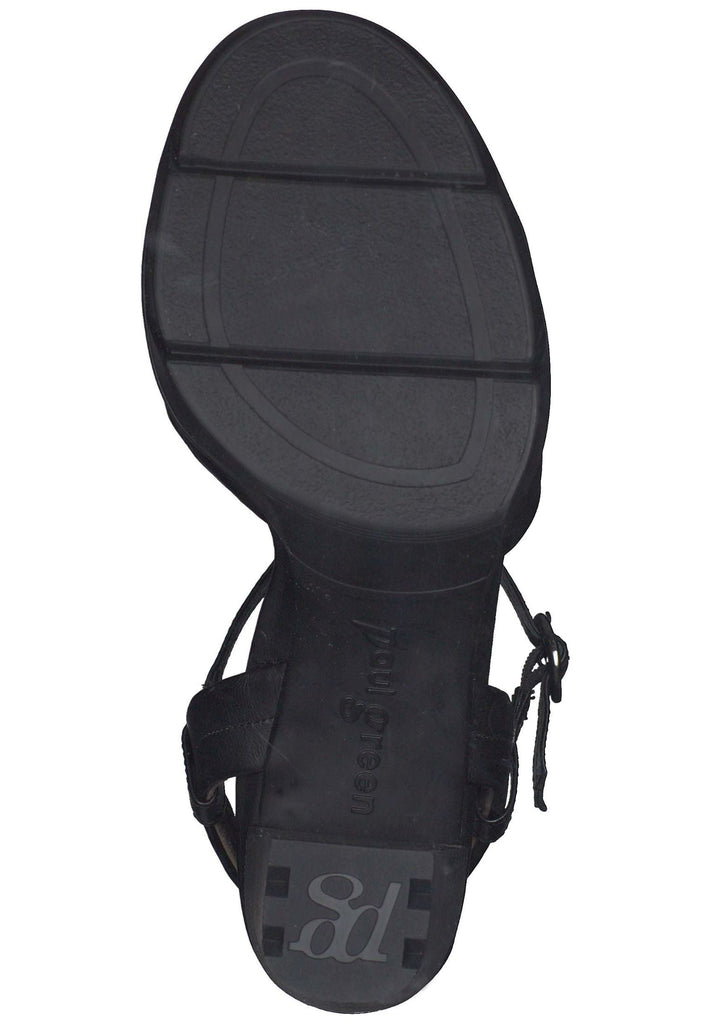 Paul Green Sandalen Glattleder Schwarz