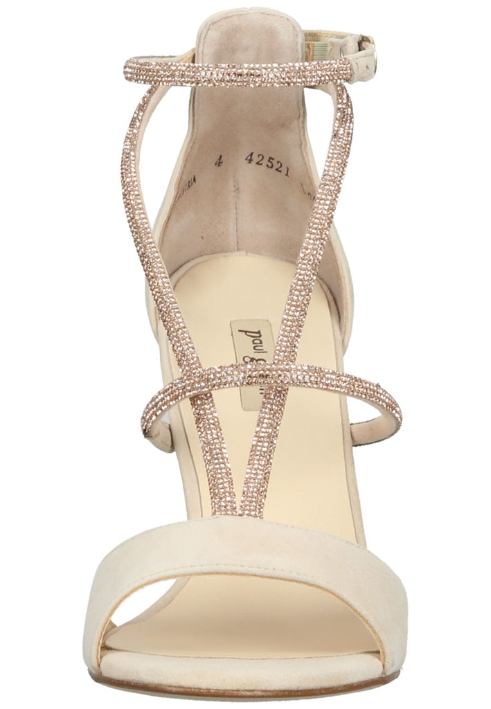 Paul Green Sandalen Leder Beige/Gold