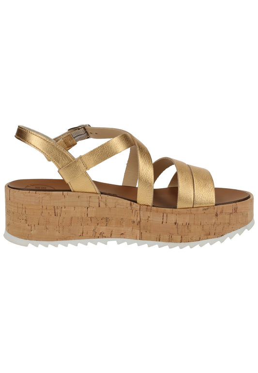 Paul Green Sandalen Leder Gold