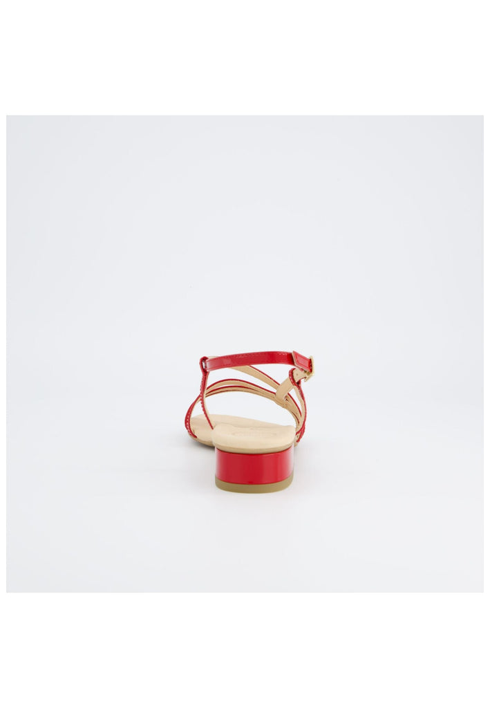 Paul Green Sandalen Leder Rot Lack