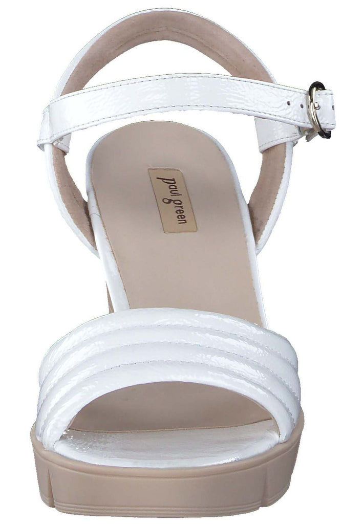 Paul Green Sandalen Leder Weiß Lack