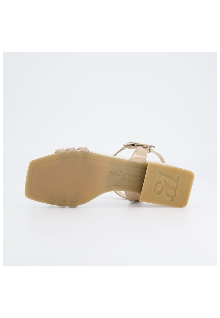 Paul Green Sandalen Lederimitat Beige Lack