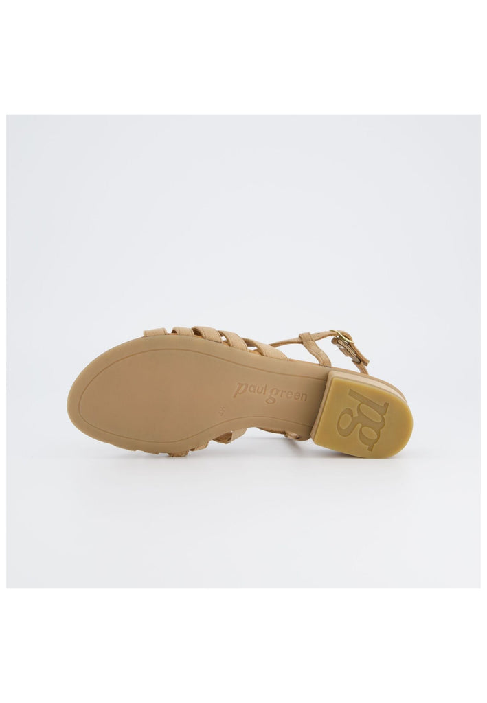 Paul Green Sandalen Lederimitat Hellbraun