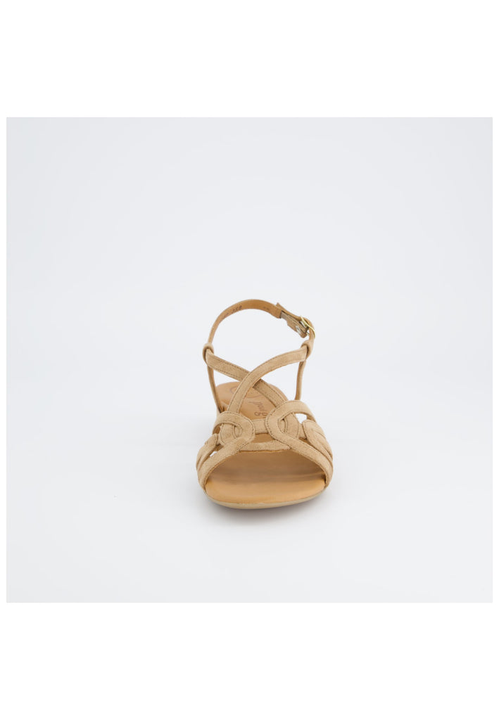 Paul Green Sandalen Lederimitat Hellbraun