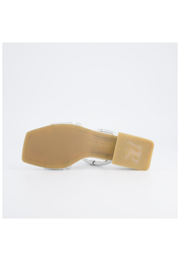 Paul Green Sandalen Lederimitat Metallic Silver