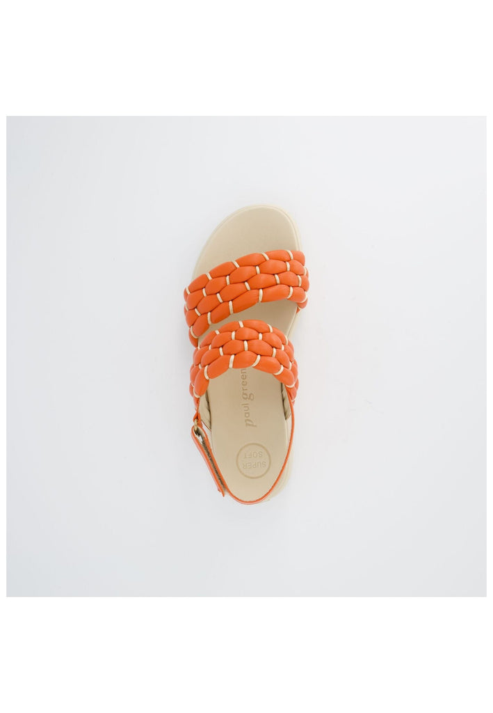 Paul Green Sandalen Lederimitat Orange