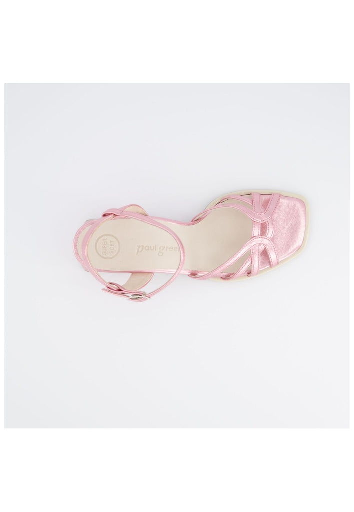 Paul Green Sandalen Lederimitat Pink Metallic