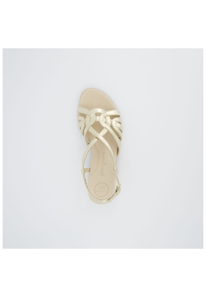 Paul Green Sandalen Lederimitat Platin