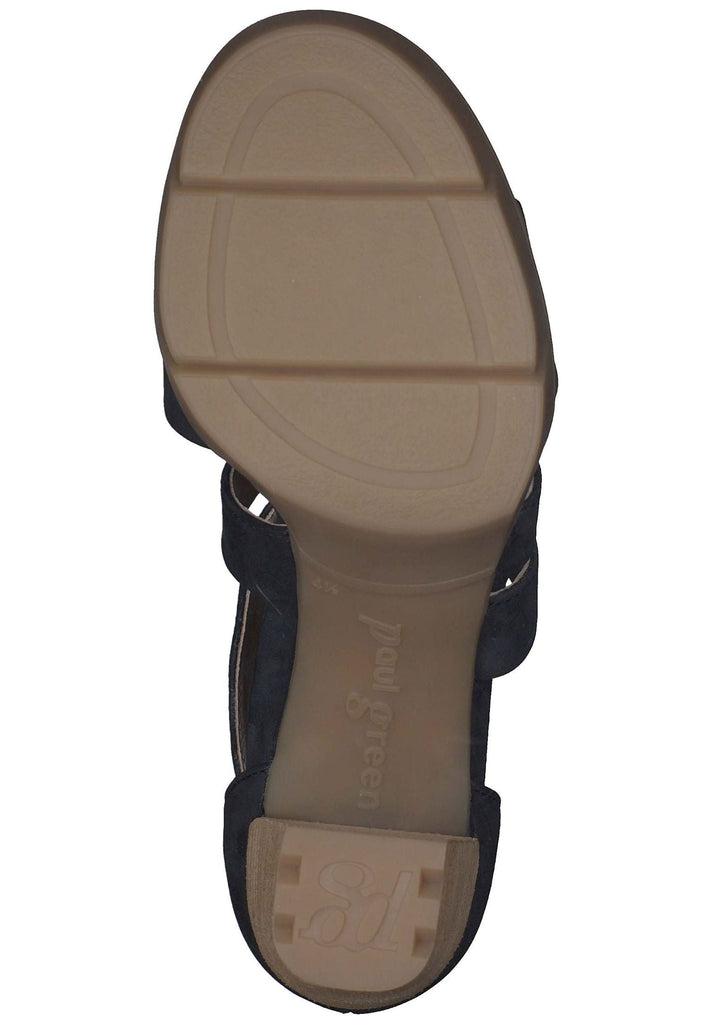 Paul Green Sandalen Nubukleder Blau