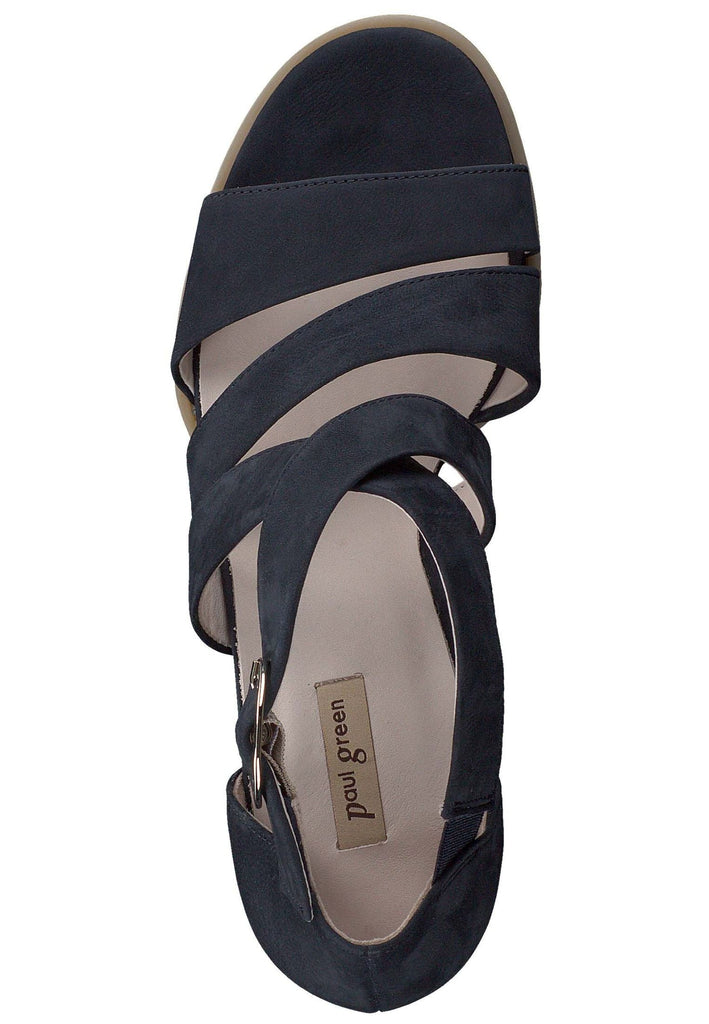 Paul Green Sandalen Nubukleder Blau