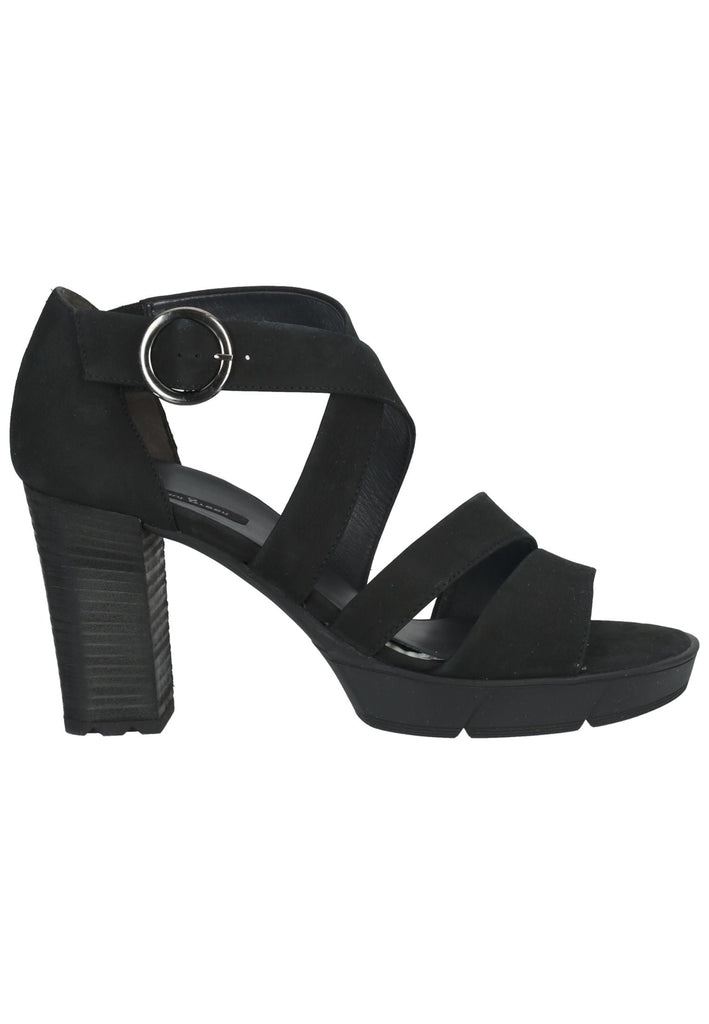 Paul Green Sandalen Nubukleder Schwarz