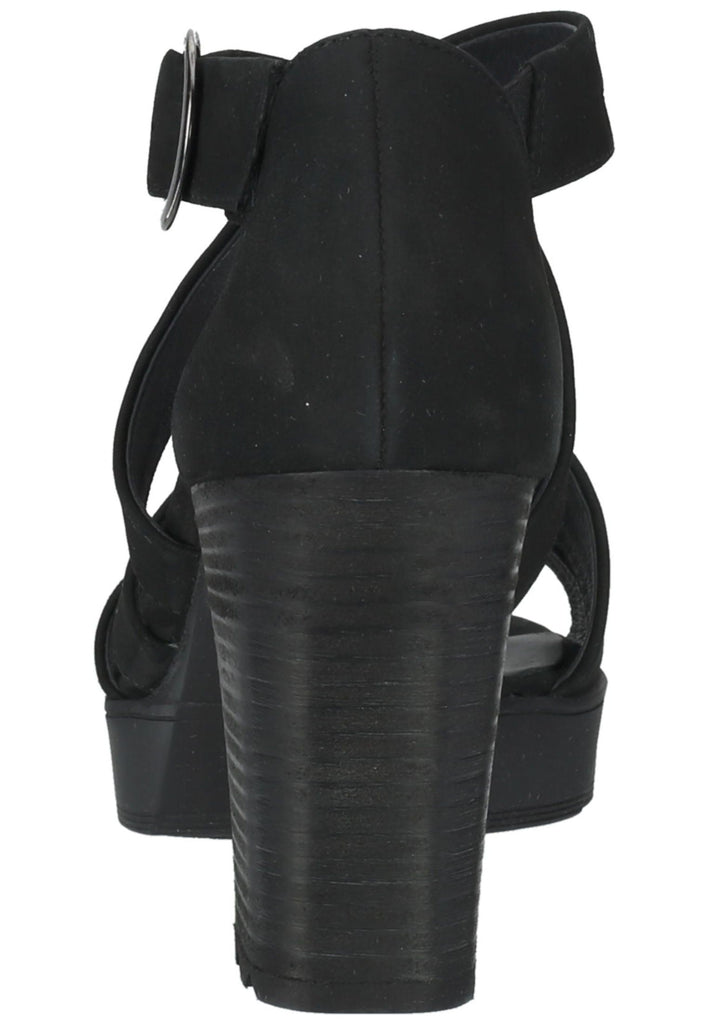 Paul Green Sandalen Nubukleder Schwarz